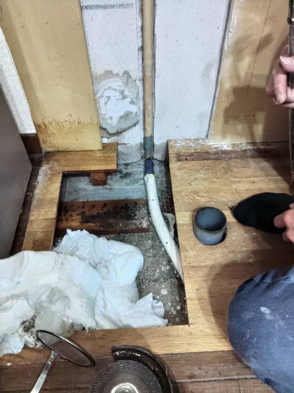 お湯配管交換工事