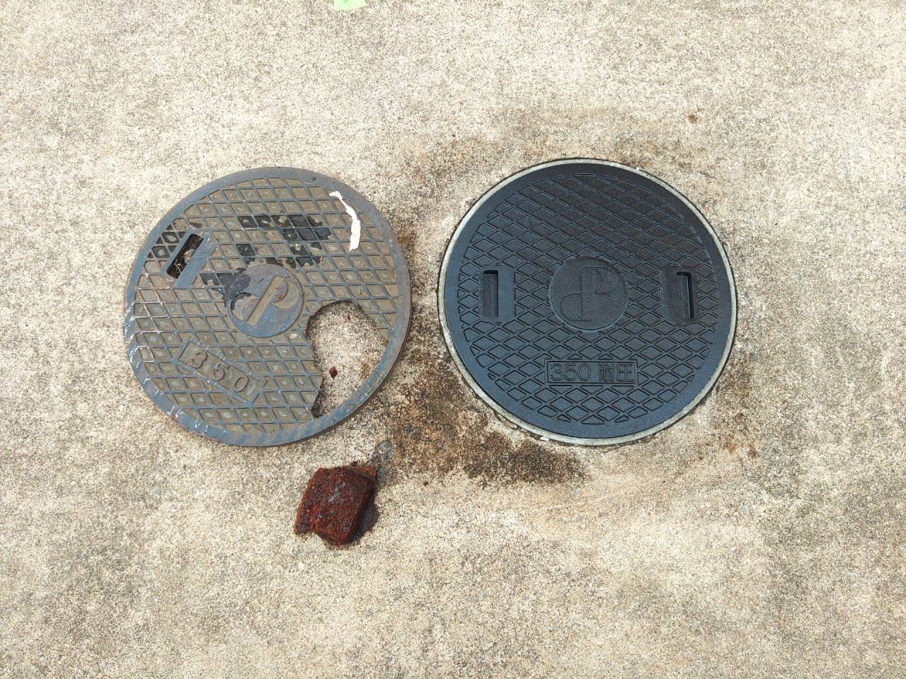 排水桝フタの交換工事